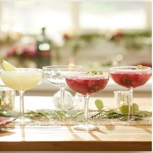 Princess House Princess Heritage Margarita Glasses (4), 3650, NEW IN BOX